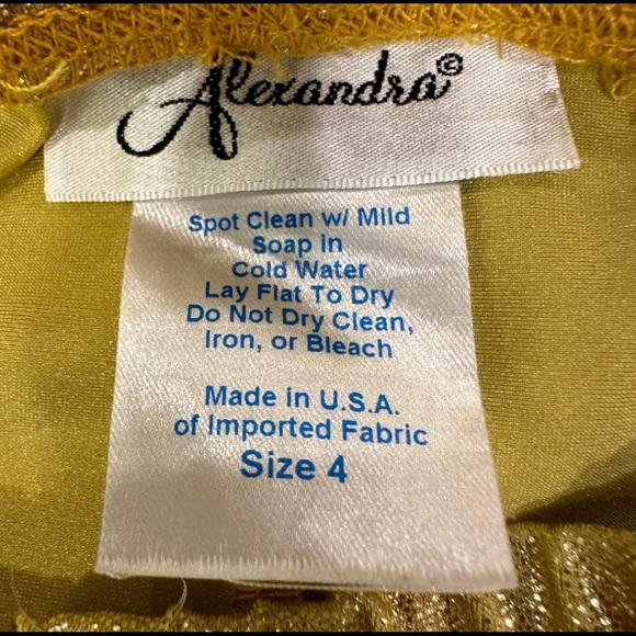 Girl’s sparkly gold and mirror dress and shorts. - Picture 6 of 7